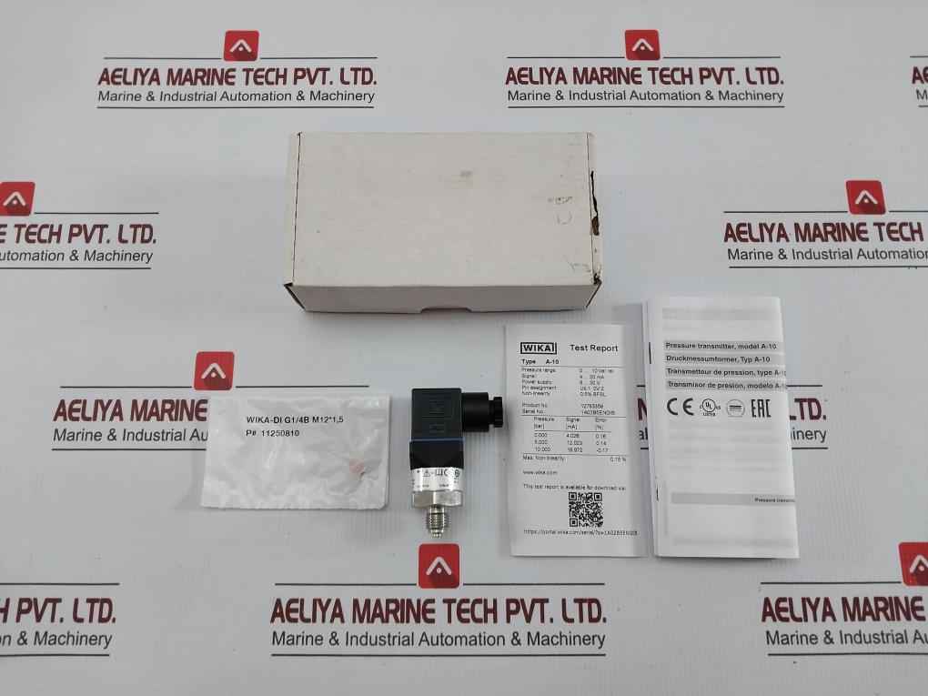 Wika 4-20 Ma/0-10 Bar Pressure Transmitter A-10