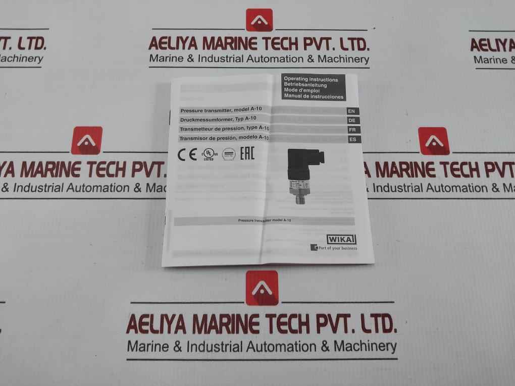 Wika 4-20 Ma/0-10 Bar Pressure Transmitter A-10