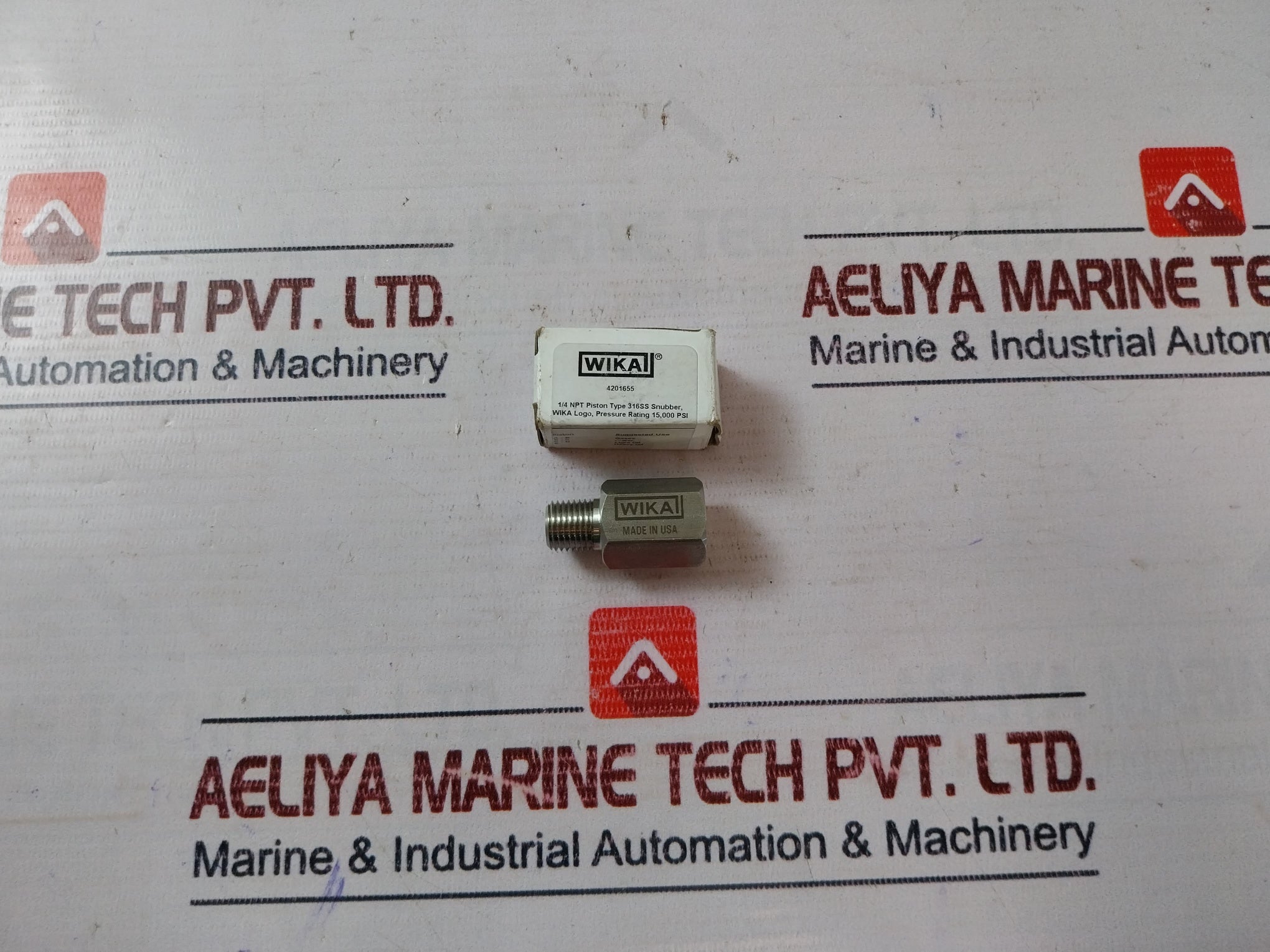 Wika 4201655 Piston 316Ss Pressure Snubber