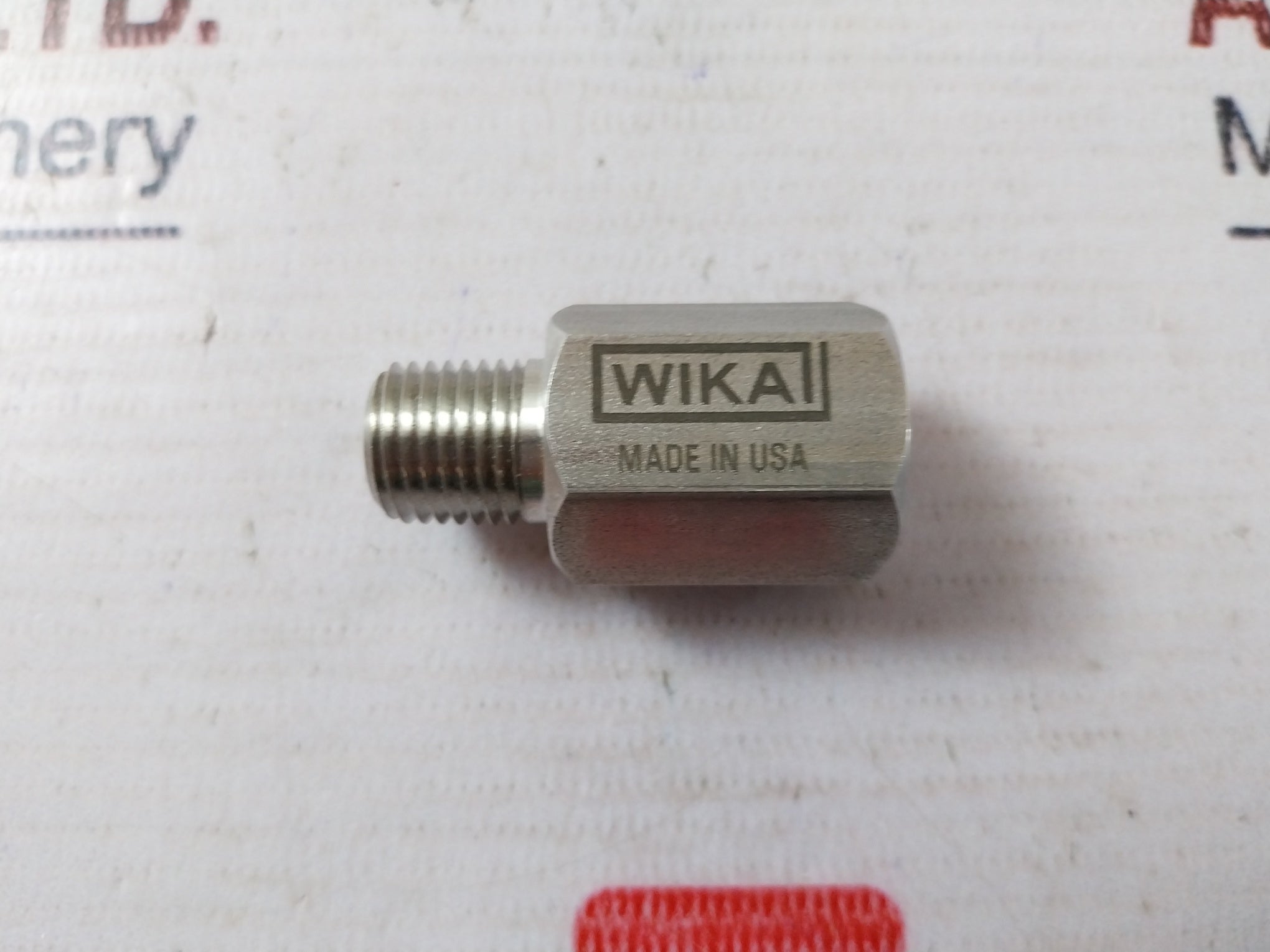 Wika 4201655 Piston 316Ss Pressure Snubber