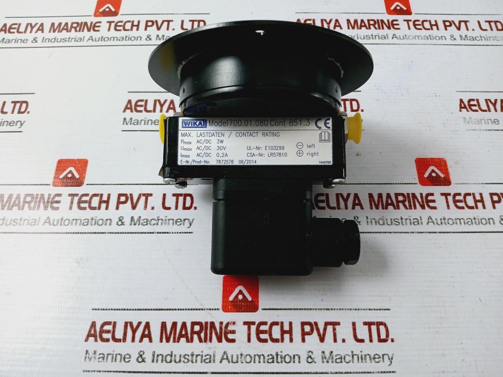 Wika 700.01.080 Differential Pressure Gauge 0-23 Psi, 0-1.6 Bar, 80mm