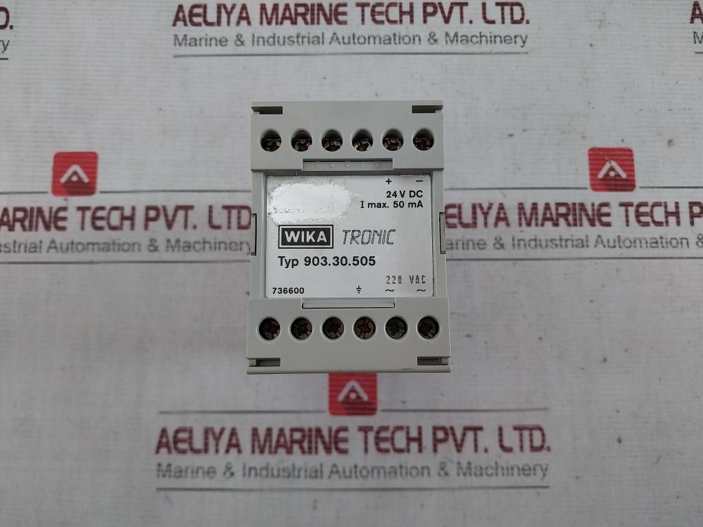 Wika 903.30.505 Tronic Pressure Transmitter 24Vdc 15194014