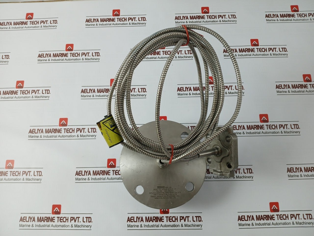 Wika 990.29 Diaphragm Seal With Flange Connection 316L Ss, Cl150 125-250Aa