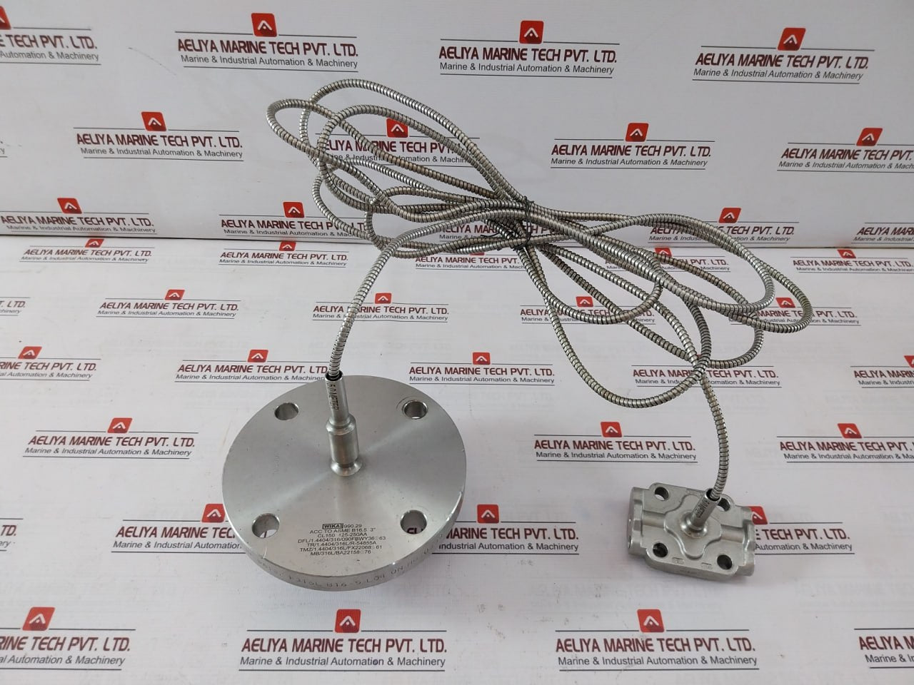 Wika 990.29 Diaphragm Seal With Flange Connection Cl150 125-250Aa, 316L Ss