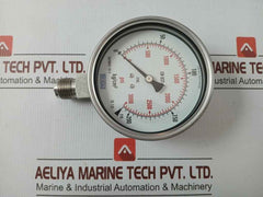 Wika Bourdon Tube Pressure Gauge 0 To 3000 Psi 1/2" Bsp Bottom 232.50.100