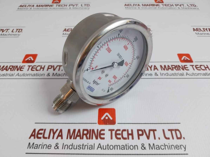 Wika Bourdon Tube Pressure Gauge 600 Kg/Cm2 & Psi 232.53.100