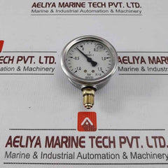 Wika En 837-1 Pressure Gauge -1.0 To 1.5 Bar Cl 1.6