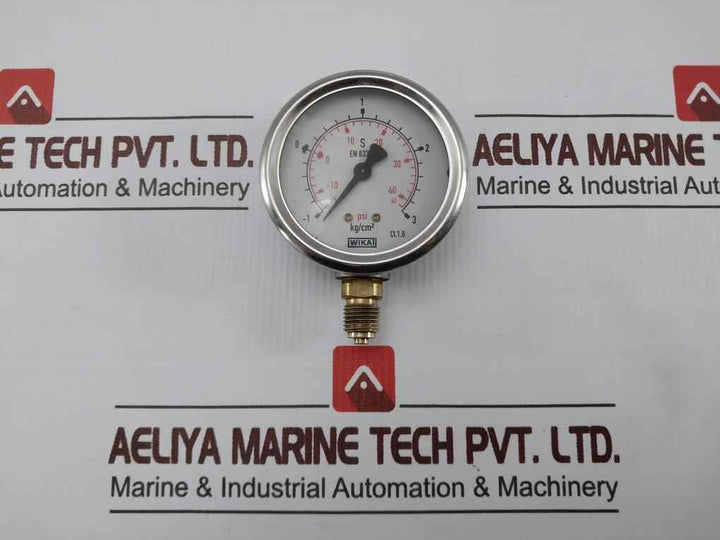 Wika En 837-1 Pressure Gauge -14 To 42 Psi