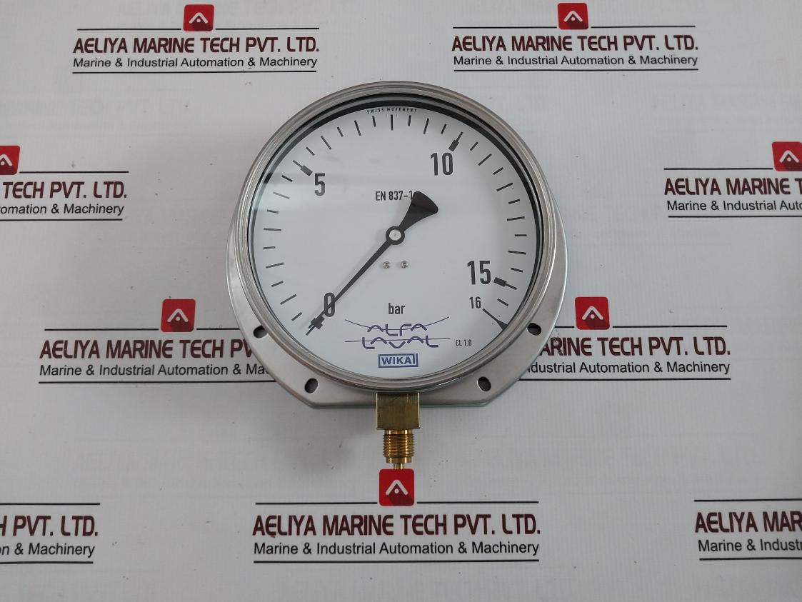 Wika En 837-1 Pressure Gauge 0-16 Bar 3/8 Inch Rg