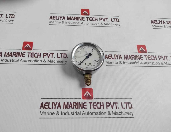 Wika En 837-1 Pressure Gauge 0-16 Bar Cl. 1.6