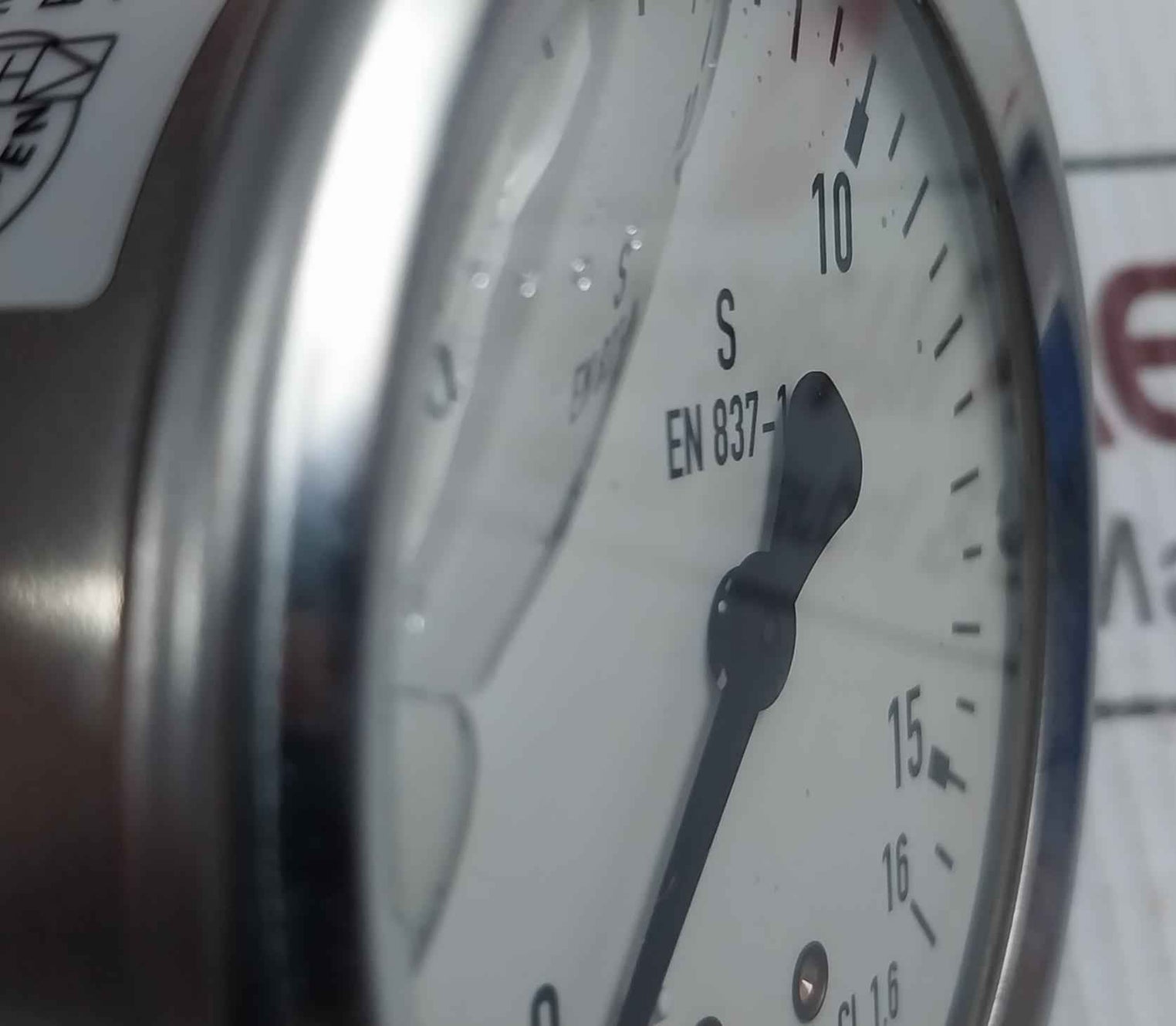 Wika En 837-1 Pressure Gauge 0-16 Bar Cl. 1.6