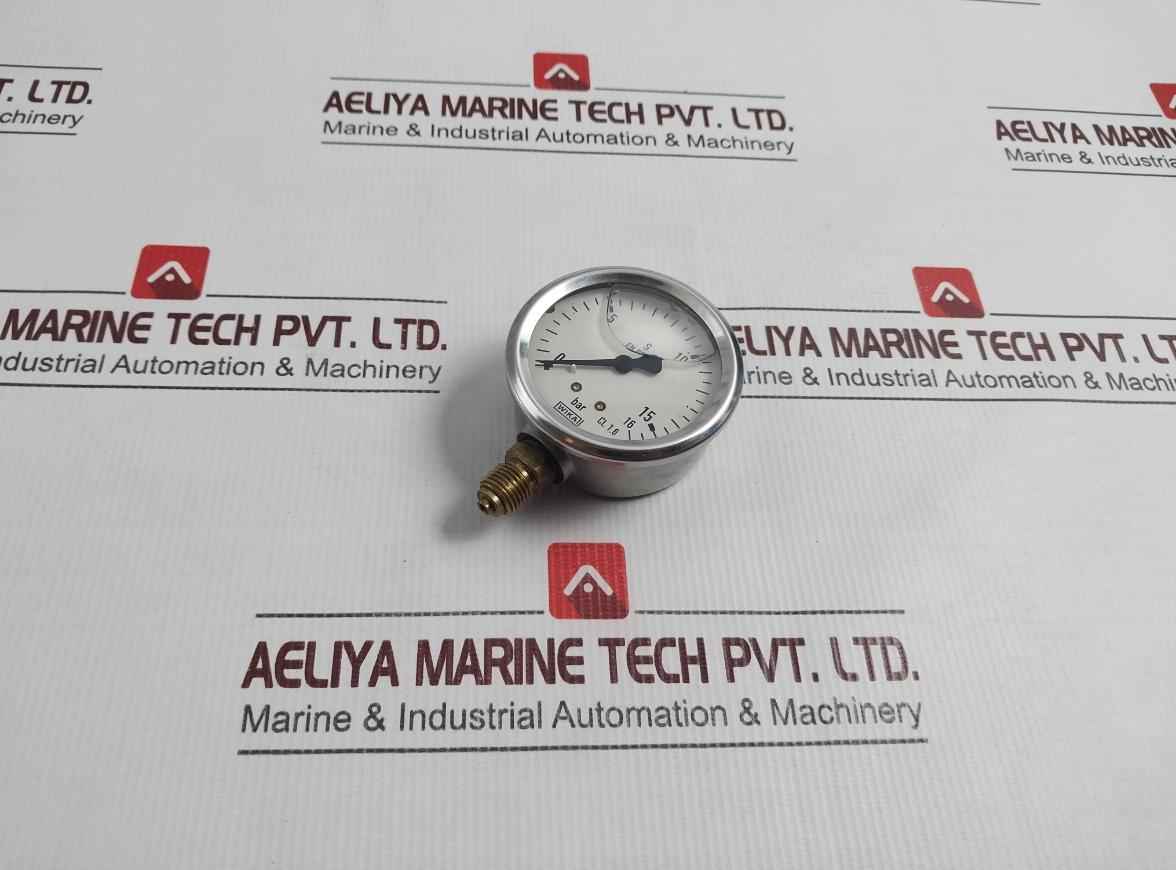 Wika En 837-1 Pressure Gauge 0-16 Bar Cl. 1.6