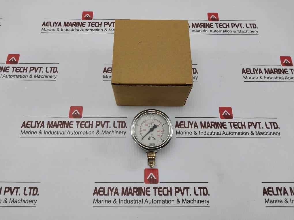 Wika En 837-1 Pressure Gauge 0-5600 Psi 0-400 Kg/Cm2