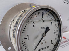 Wika En 837-1 Pressure Gauge 0-6 Bar 316l 100mm 1/2"Bsp