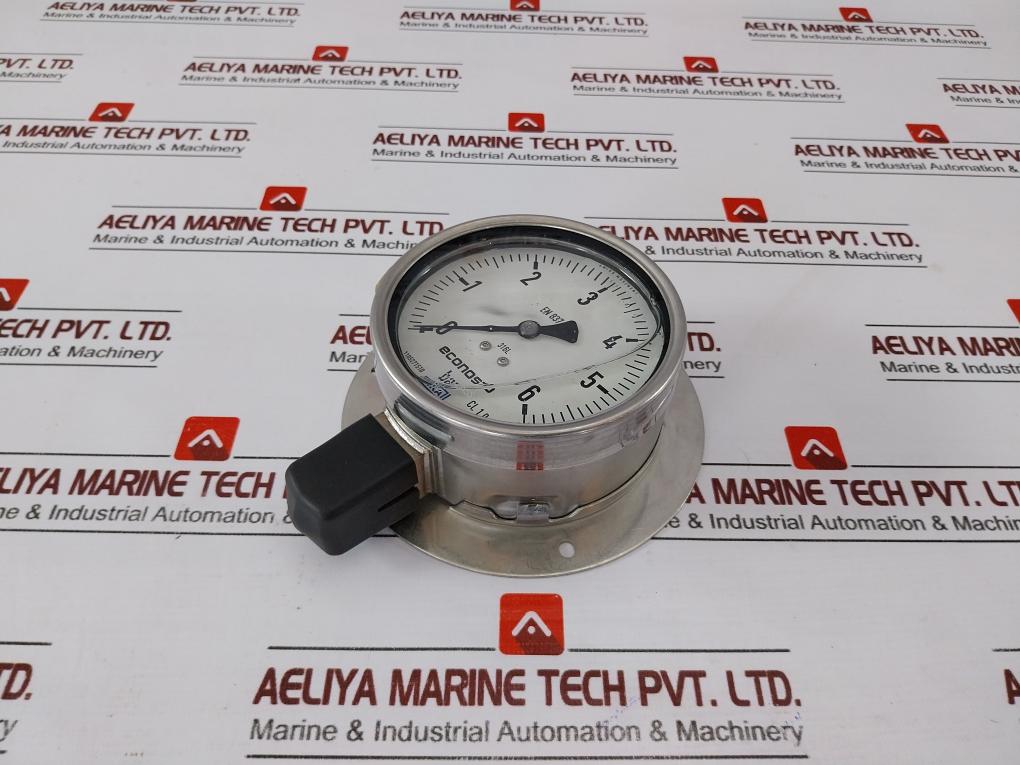 Wika En 837-1 Pressure Gauge 0-6 Bar 316l 100mm 1/2"Bsp