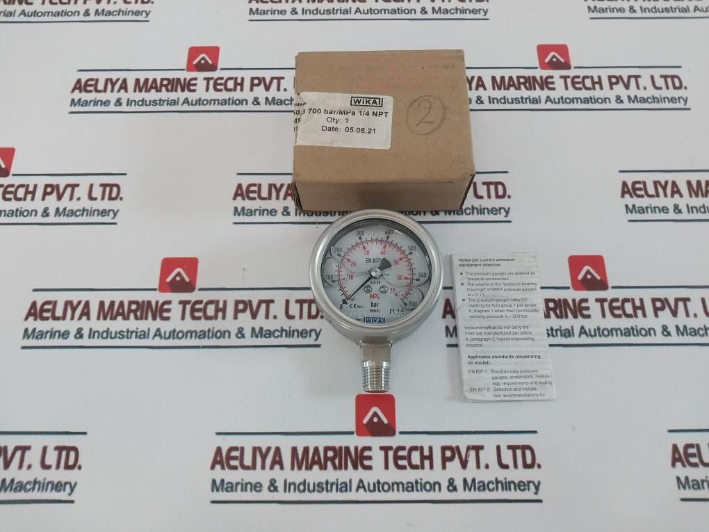 Wika En 837-1 Pressure Gauge 0-700 Bar/0-70 Mpa