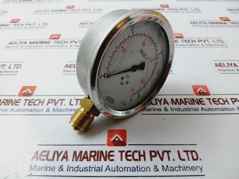 Wika En 837-1 Pressure Gauge 113.53.100 0-230 Psi 0-16 Bar Cl. 1.6