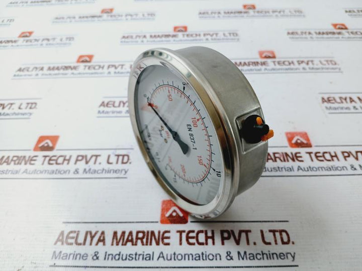 Wika En 837-1 Pressure Gauge 113.53.100 0-230 Psi 0-16 Bar Cl. 1.6