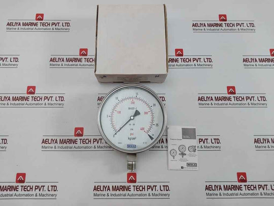 Wika En 837-1 Pressure Gauge 28 Kg/Cm2 & Psi Part No: 232.50.160