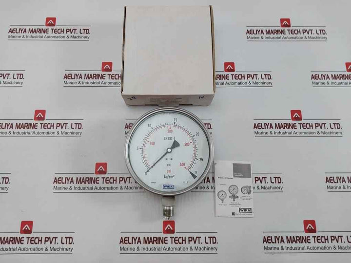 Wika En 837-1 Pressure Gauge 28 Kg/Cm2 & Psi Part No: 232.50.160