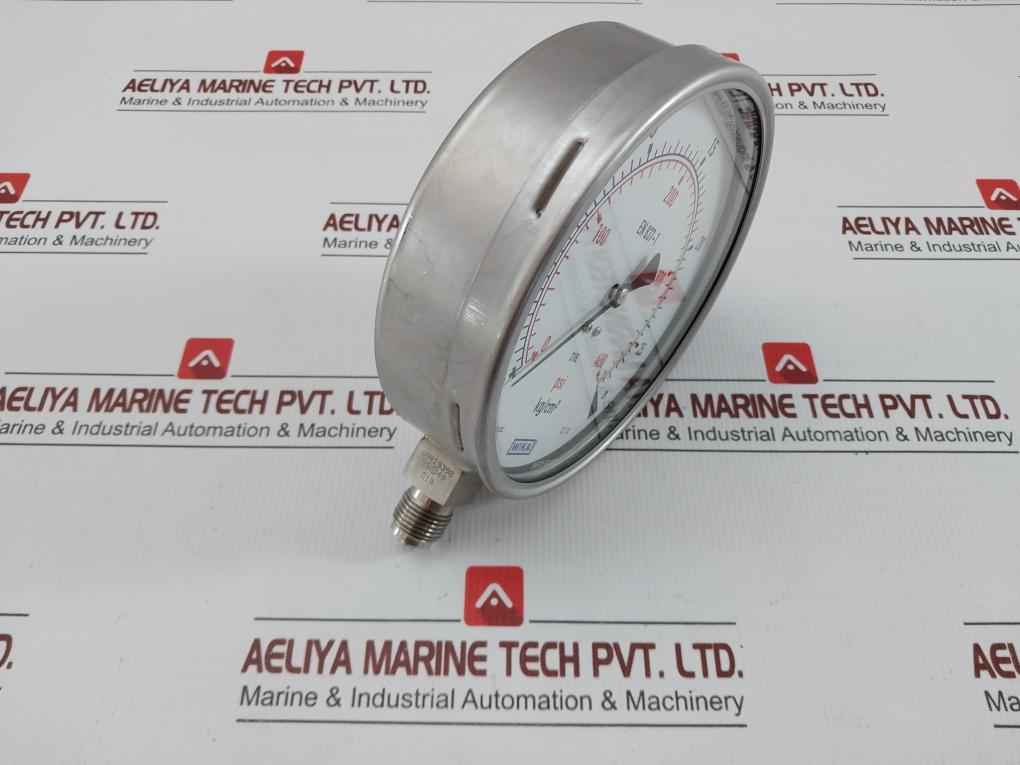 Wika En 837-1 Pressure Gauge 28 Kg/Cm2 & Psi Part No: 232.50.160
