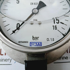 Wika En 837-1 Pressure Gauge 8970480033 0-16 Bar