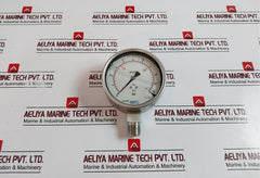 Wika En 837-1 Pressure Gauge, 0-145 Psi, 0-10 Bar, Glycerin-filled