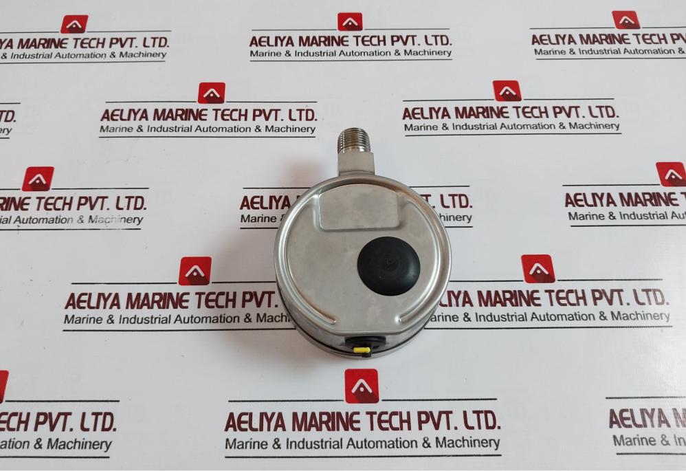 Wika En 837-1 Pressure Gauge, 0-145 Psi, 0-10 Bar, Glycerin-filled