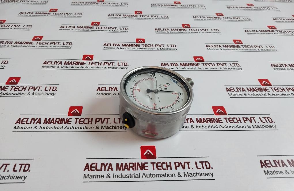 Wika En 837-1 Pressure Gauge, 0-145 Psi, 0-10 Bar, Glycerin-filled