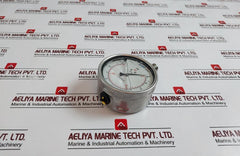 Wika En 837-1 Pressure Gauge, 0-145 Psi, 0-10 Bar, Glycerin-filled