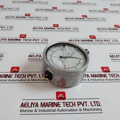 Wika En 837-1 Pressure Gauge, 0-145 Psi, 0-10 Bar, Glycerin-filled