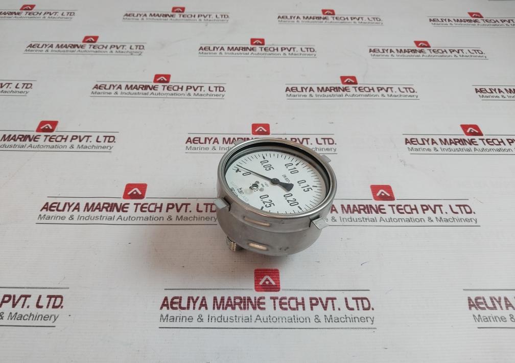 Wika En 837-3 Pressure Gauge 0–0.25 Bar Kl.1.6 1.4571 Stainless Steel