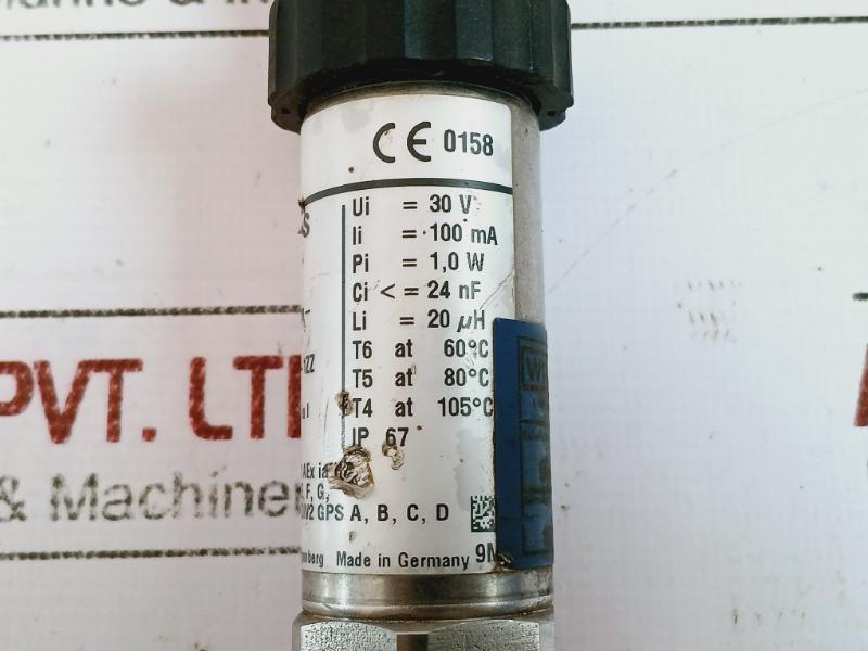 Wika Is-20-s Pressure Transmitter 0-400 Bar 4-20Ma Dc 10-30V