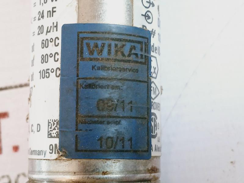 Wika Is-20-s Pressure Transmitter 0-400 Bar 4-20Ma Dc 10-30V