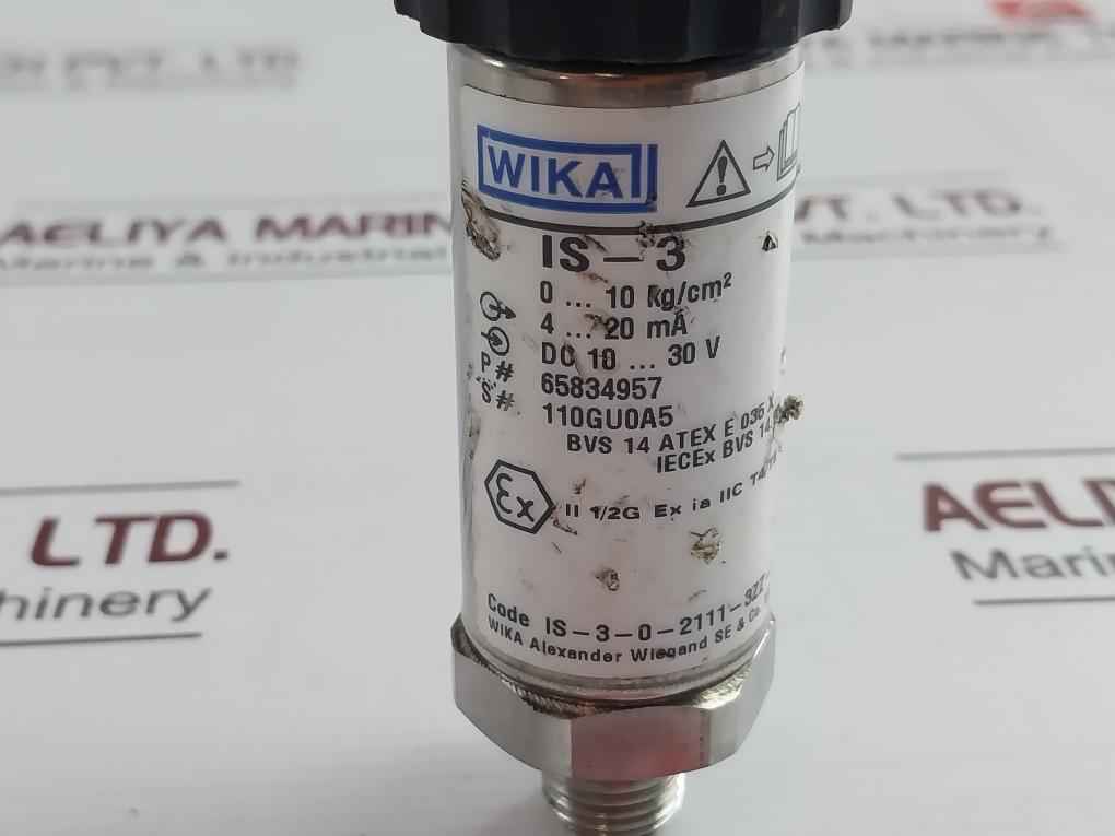 Wika Is-3-0-2111-3Zz-kbinbzz-kta3Zzz-uazz Pressure Sensor Dc 10-30V 4-20 Ma