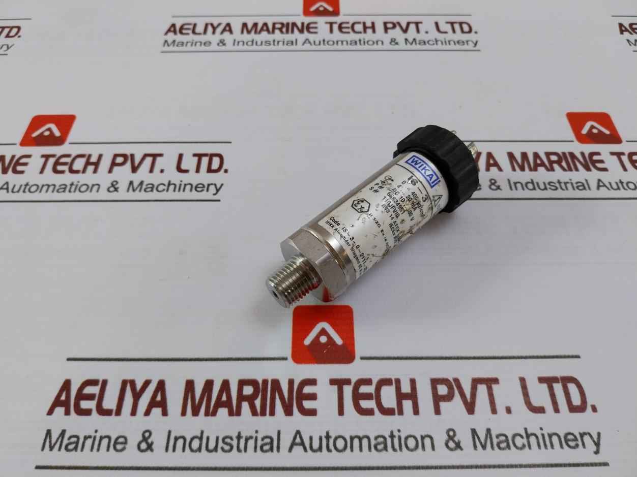 Wika Is-3-0-2111-3Zz-kbsnbzz-kta3Zzz-uazz Pressure Transmitter Dc 10–30 V 4–20