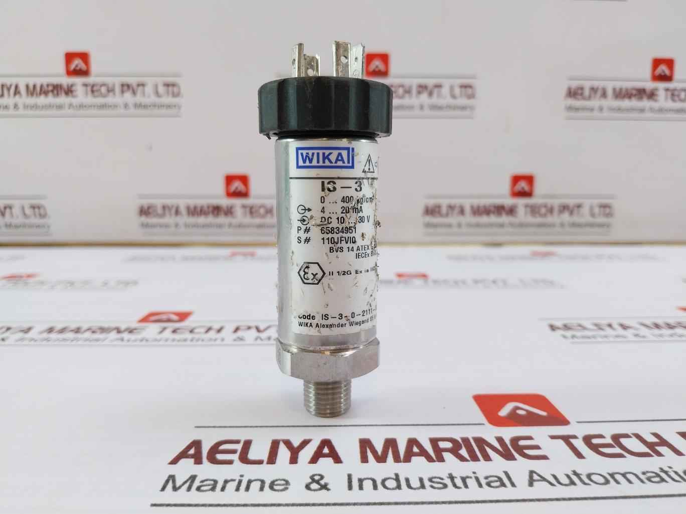 Wika Is-3-0-2111-3Zz-kbsnbzz-kta3Zzz-uazz Pressure Transmitter Dc 10–30 V 4–20