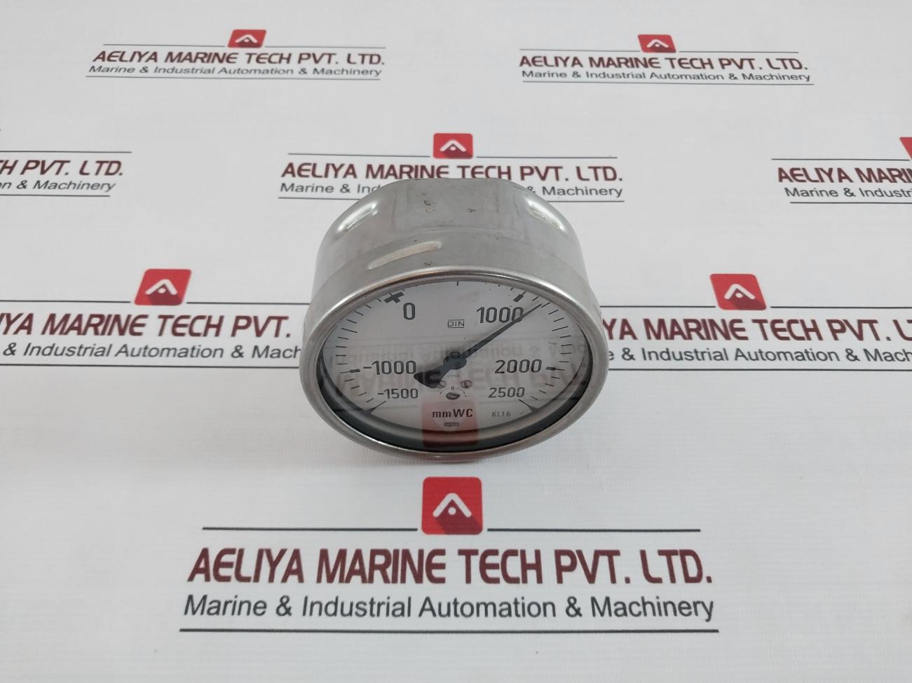 Wika Liquid Level Pressure Gauge -1500 To 2500 Mmwc Din Kl.1,6