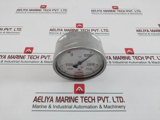 Wika Liquid Level Pressure Gauge -1500 To 2500 Mmwc Din Kl.1,6