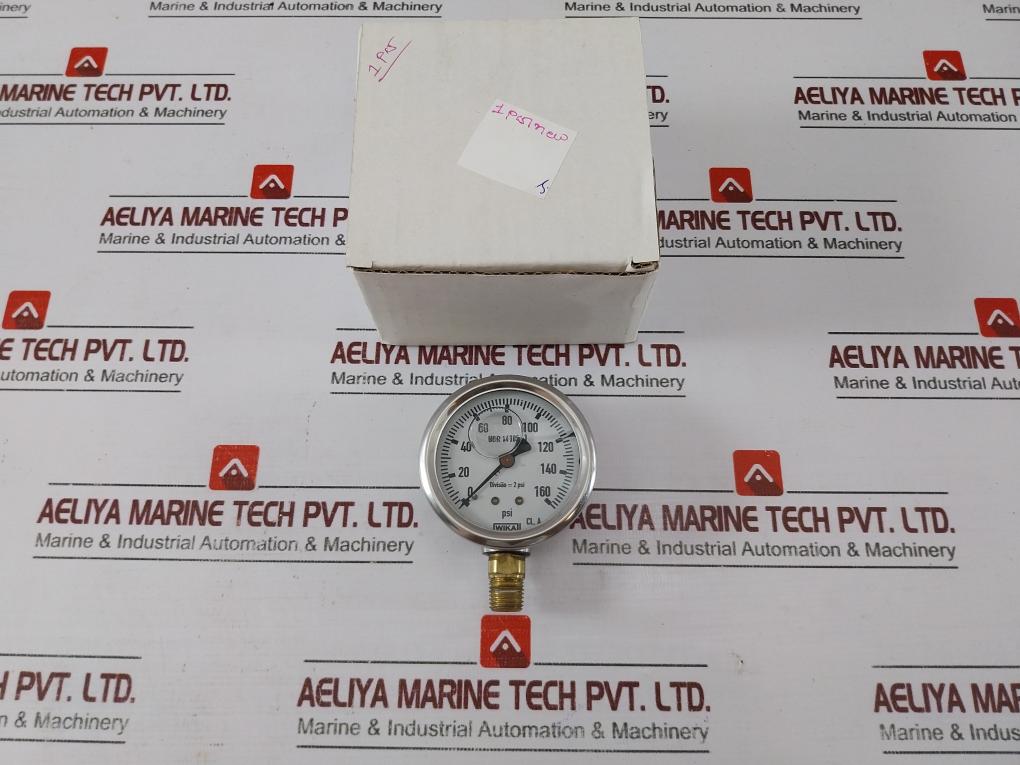 Wika Nbr 14105-1 Analog Pressure Gauge 0-160 Psi