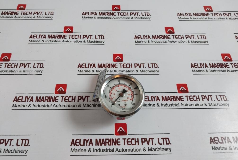 Wika Nbr 14105-1 Analog Pressure Gauge 0-4,0 Kgf/cm2/0-60 Psi