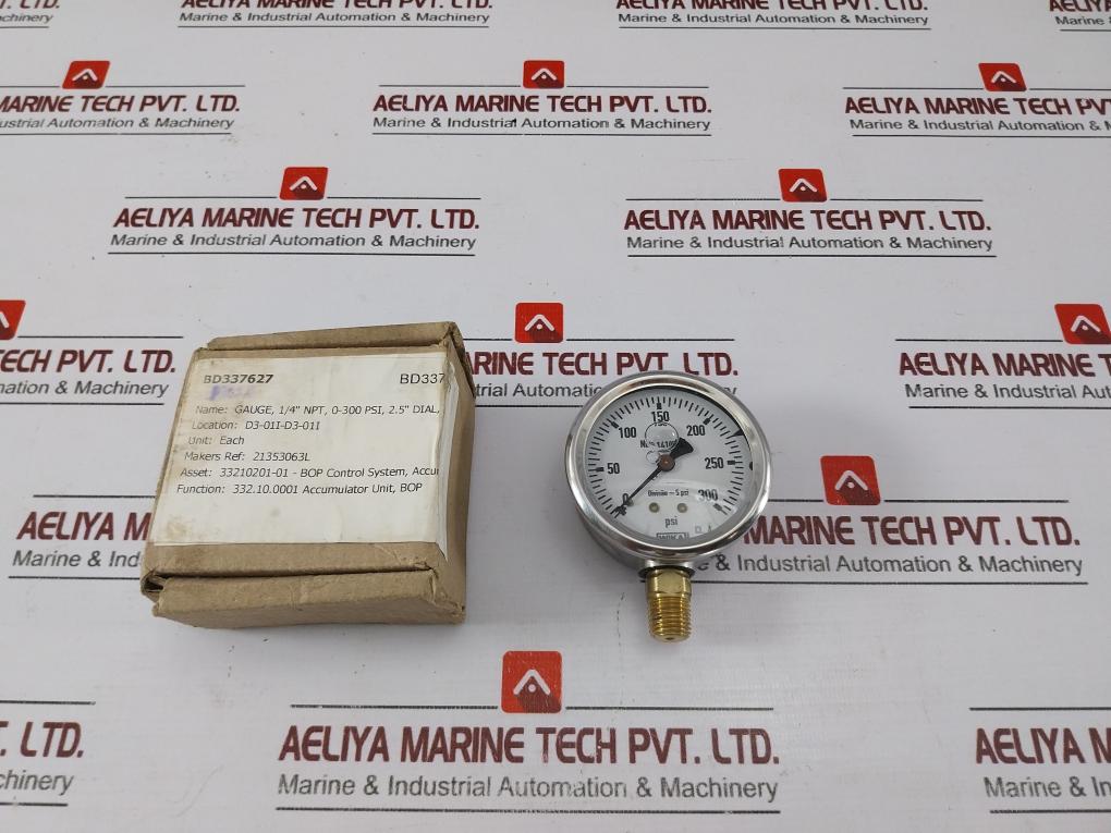 Wika Nbr 14105-1 Pressure Gauge 0-300 Bar