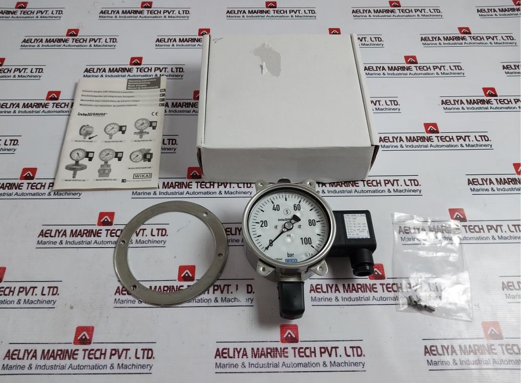 Wika Pgt23.100 Bourdon Tube Pressure Gauge With Output Signal 0…100 Bar