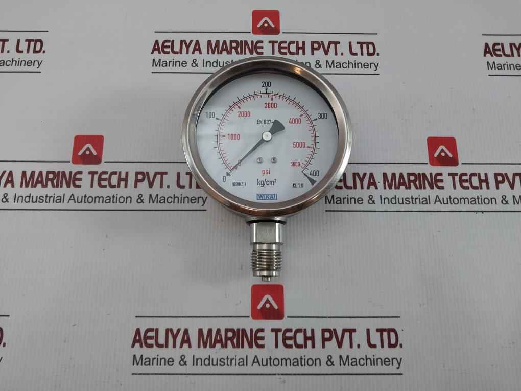 Wika Pressure Gauge 0-400 Kg/Cm2 & Psi 232.50 Part No. 232.53.100