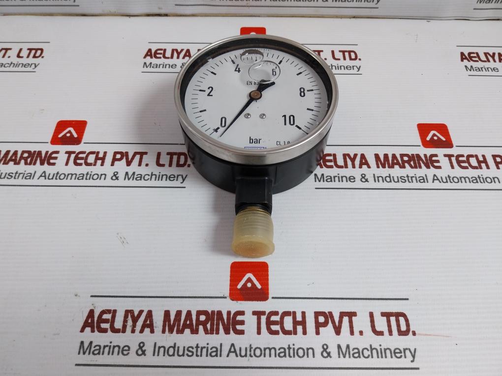 Wika Pressure Gauge 0 To 10 Bar Part No En 837-1