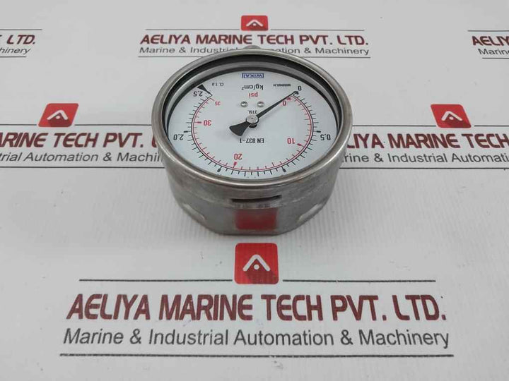 Wika Pressure Gauge 2.5 Kg/Cm2 & Psi 230.20.100