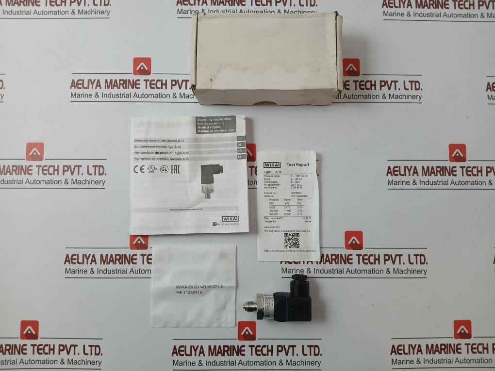 Wika Pressure Sensor Transmitter Power Supply 12816001, 8…30 V ---/25 Ma