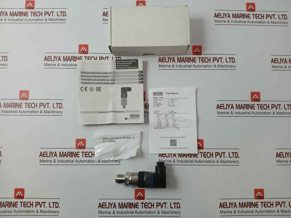 Wika Pressure Sensor Transmitter Power Supply 14113887, 8-35 V Max. 25 Ma