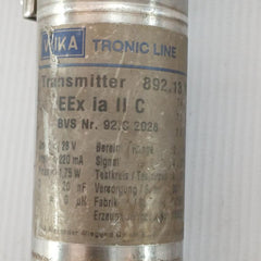 Wika Pressure Transmitter 0-1.6Bar 4-20Ma 892.13.900-050