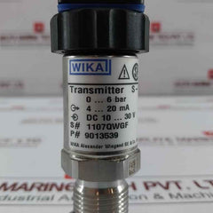 Wika Pressure Transmitter 0-6 Bar S-10